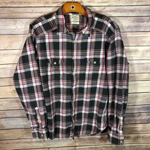 Lucky Brand Plaid Button Front